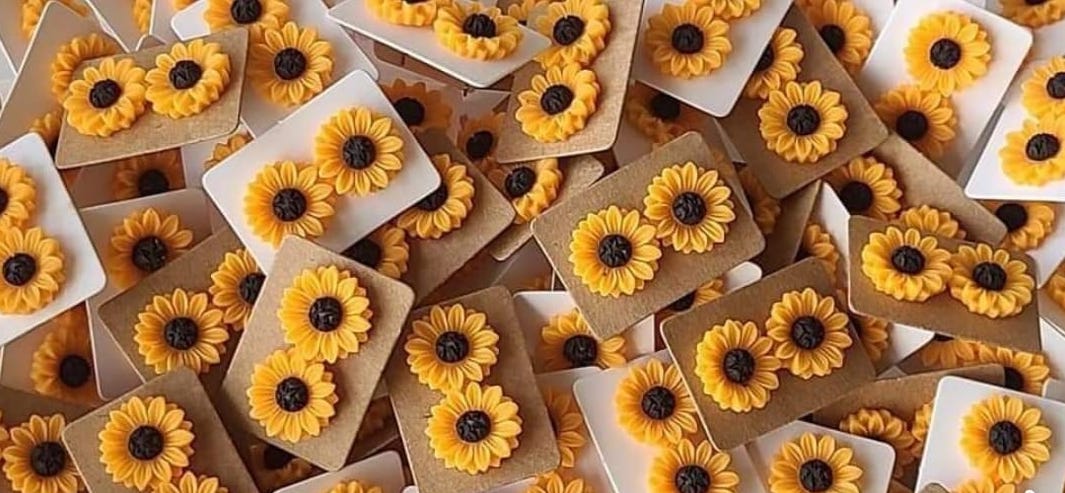 Sunflower Studs