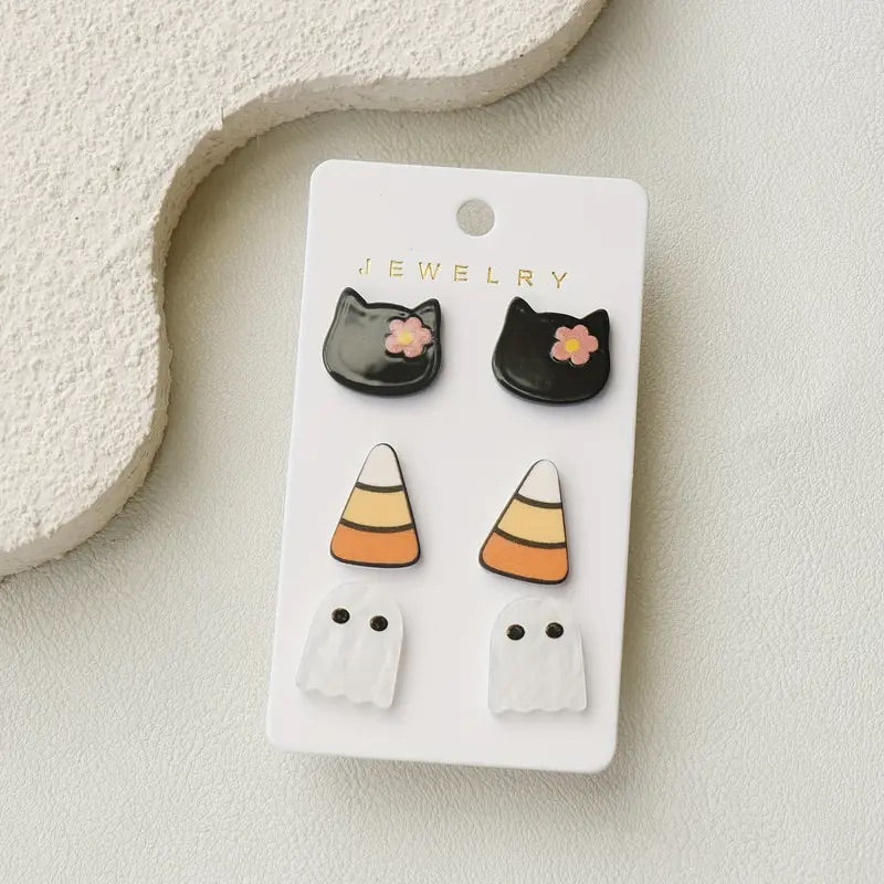 Halloween Cutesy Triple Earring Set