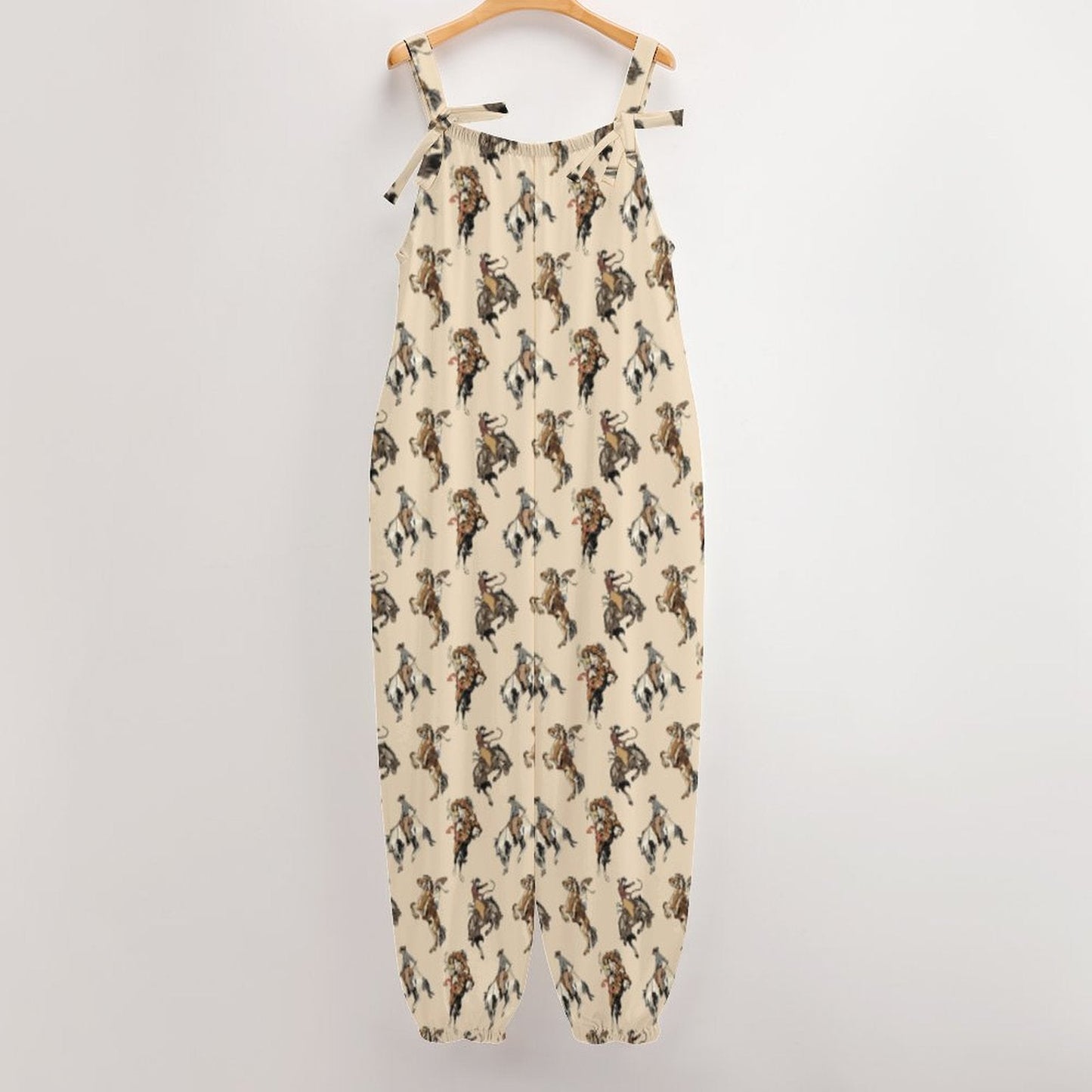 Vintage Cowgirl Relaxed Fit Overalls Jumpsuit