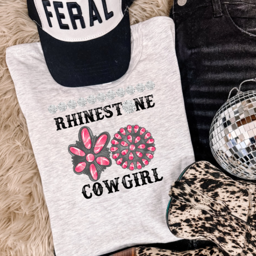 Rhinestone Cowgirl tee sublimation T-shirt