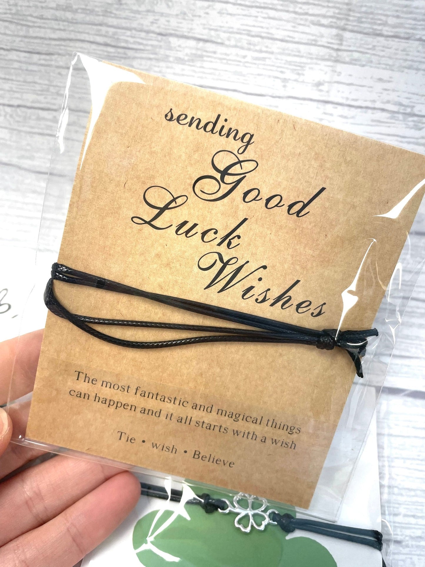 Good Luck St Patricks Day Bracelet On Card