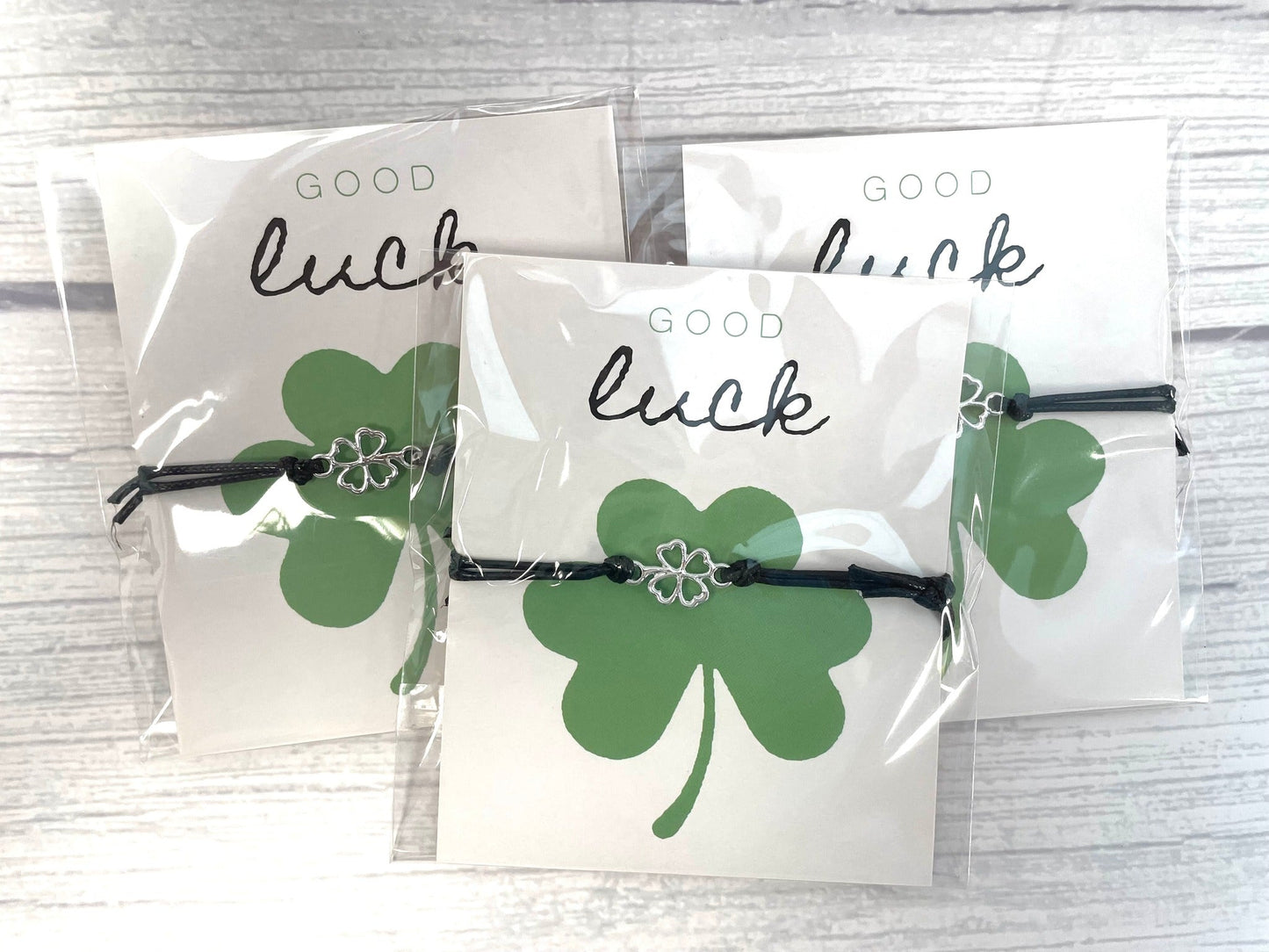 Good Luck St Patricks Day Bracelet On Card