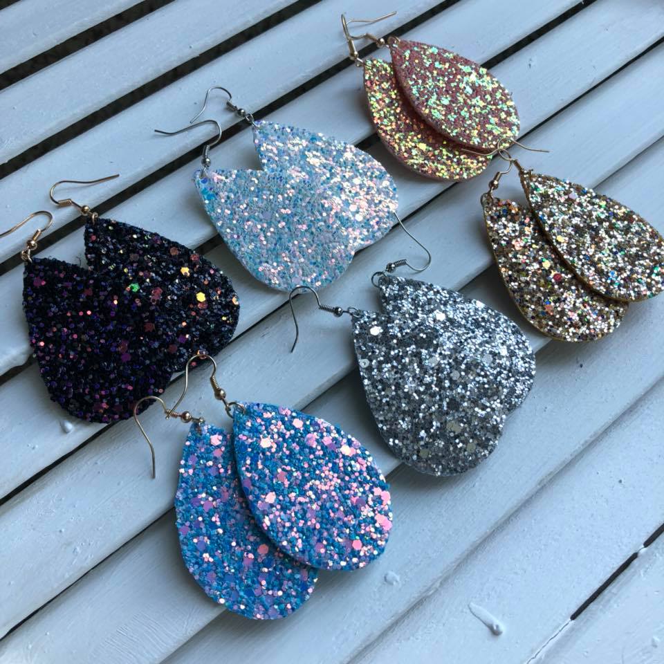 Fairy Glitter Double Sided Glitter Earrings