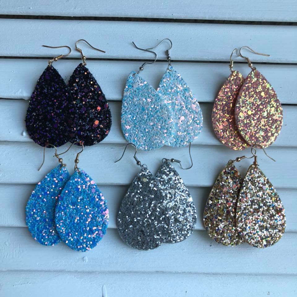 Fairy Glitter Double Sided Glitter Earrings