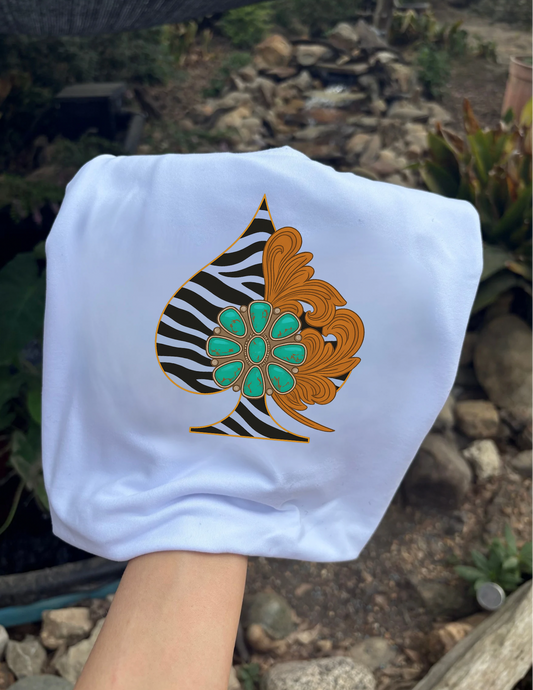 The tooled zebra spade sublimation T-shirt