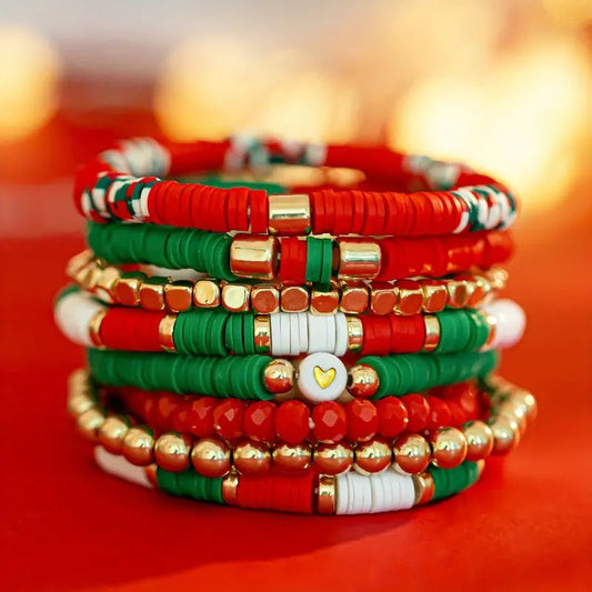 Holiday Stretchy Bracelet Set