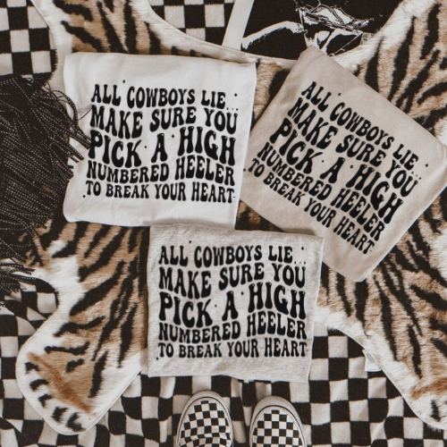 High number heeler sublimation T-shirt