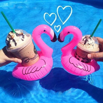 Flamingo Drink Holders Float!