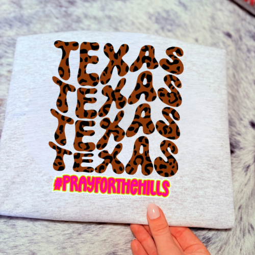 Texas Texas Texas sublimation T-shirt