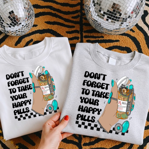 Happy pills sublimation T-shirt