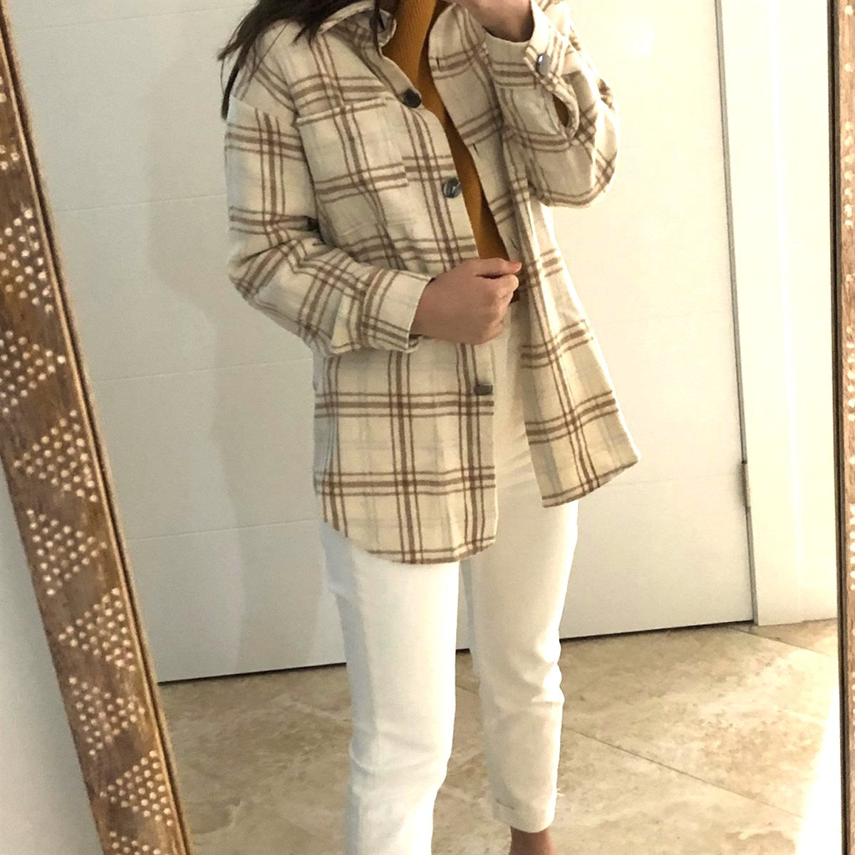 Soft Shacket Jacket Plaid
