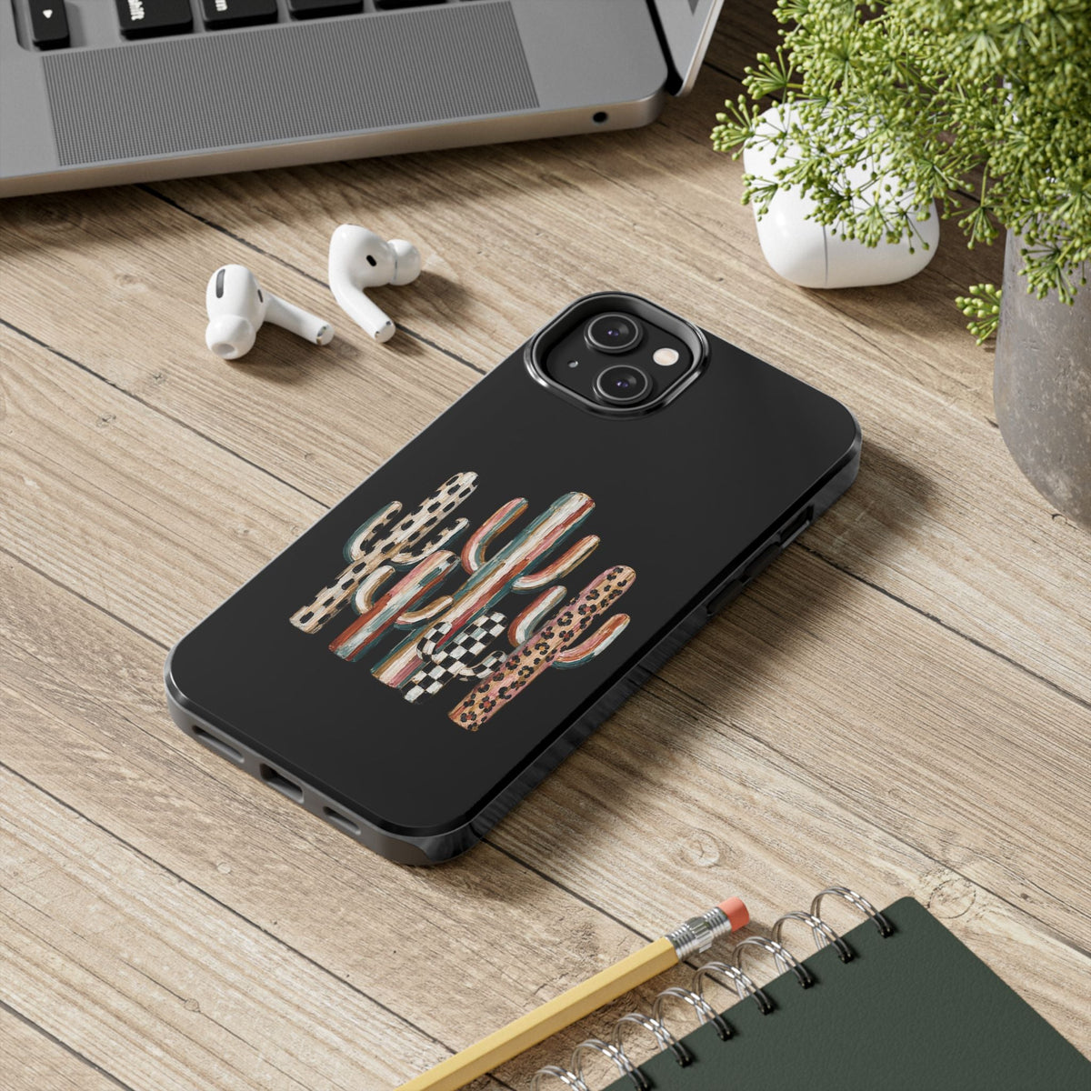 Boho Cactus Trio Phone Case | Tough Phone Case