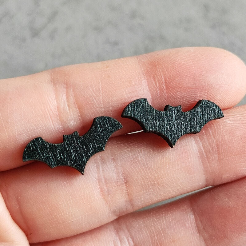 Halloween Wood Fall Stud Earrings