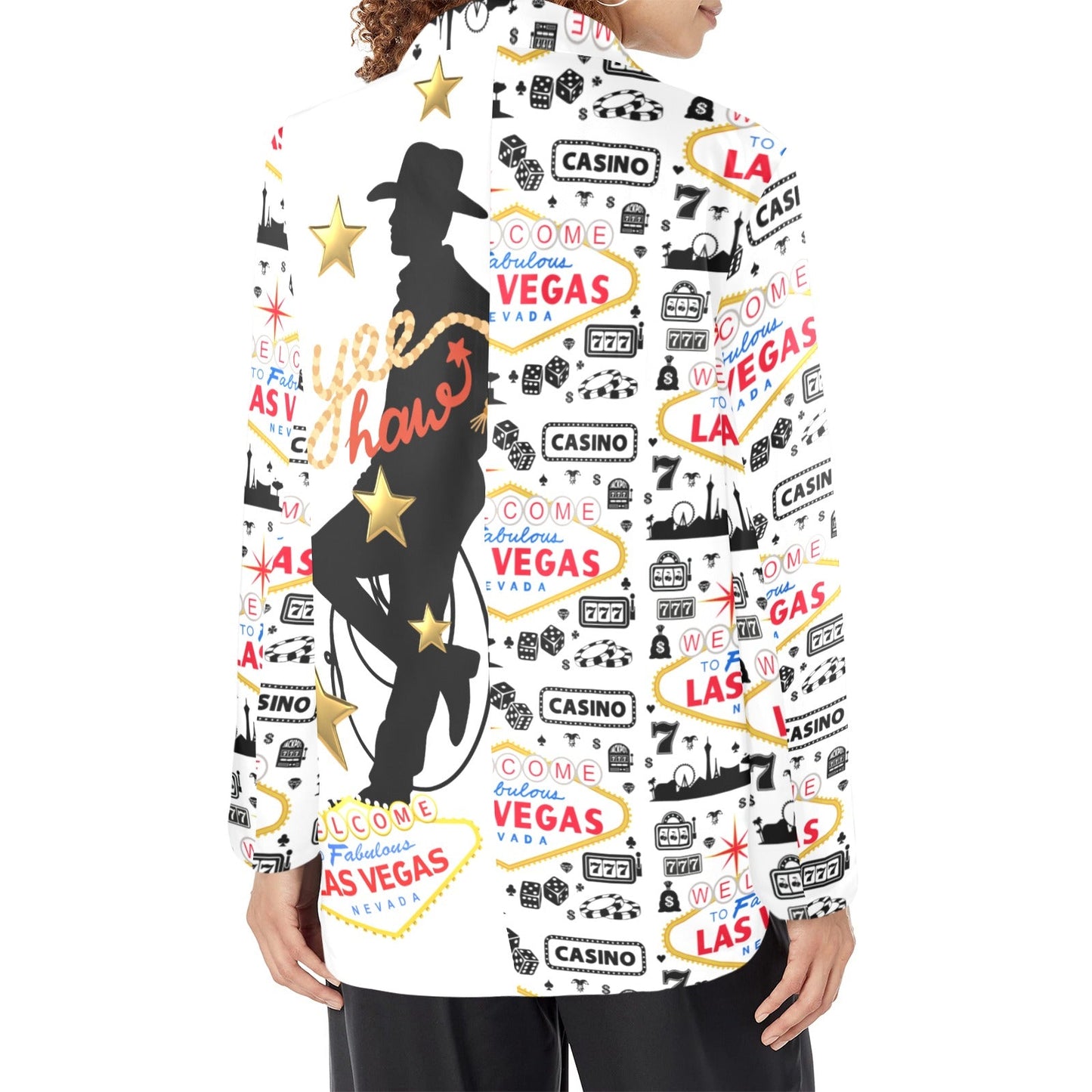 Baha Ranch Yeehaw Cowboy Vegas Women's Western Blazer