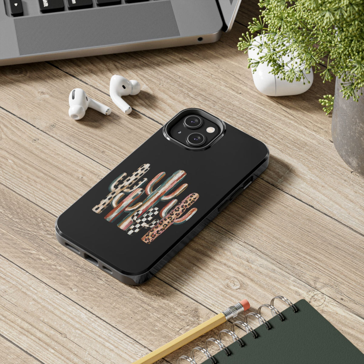 Boho Cactus Trio Phone Case | Tough Phone Case