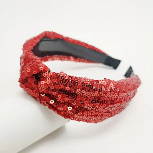 Red Sequin Glitter Headband Patriotic