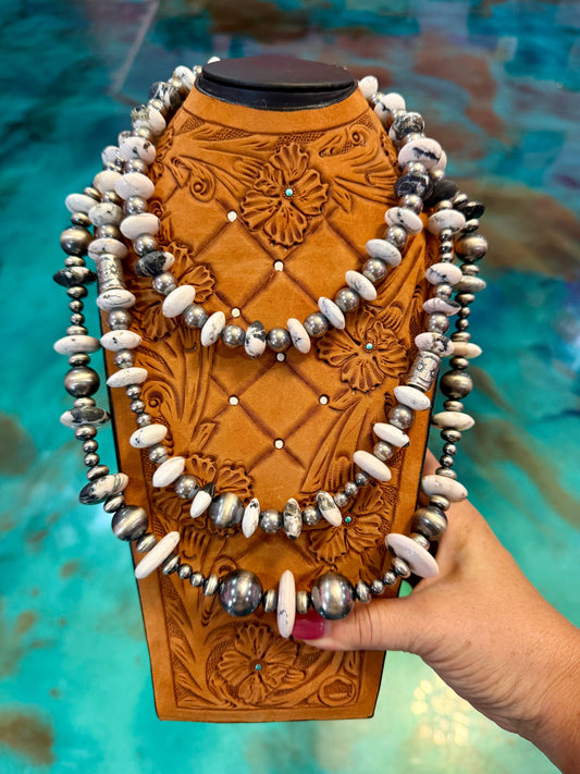 One Time Pieces – High-Quality White Buffalo & Sterling Silver Necklaces