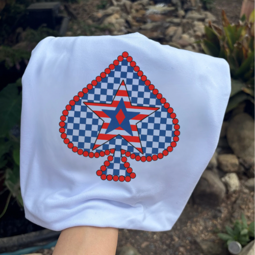 Patriotic spade sublimation T-shirt