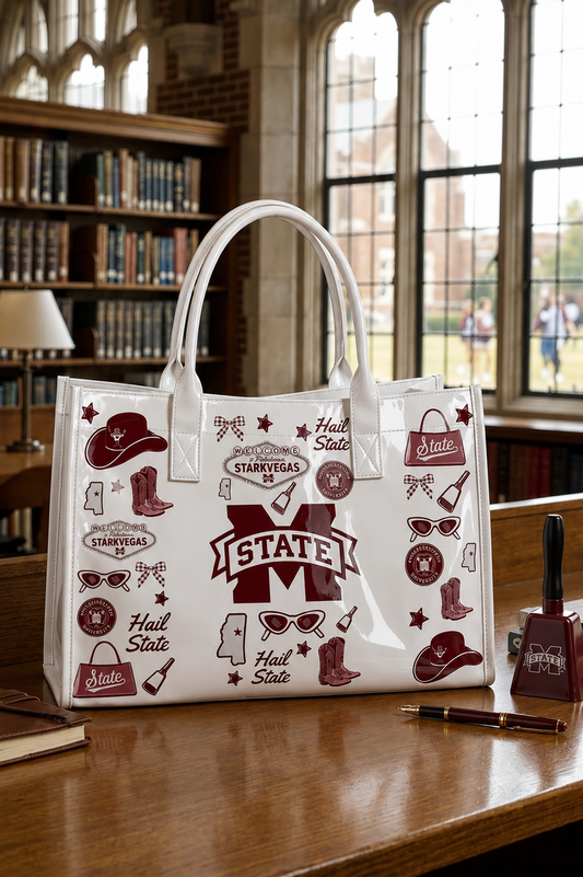 SC - ETA 8/24-9/7 Hail State Vinyl Tote Bag
