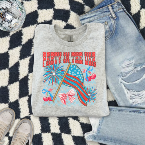 Party in the USA sublimation T-shirt