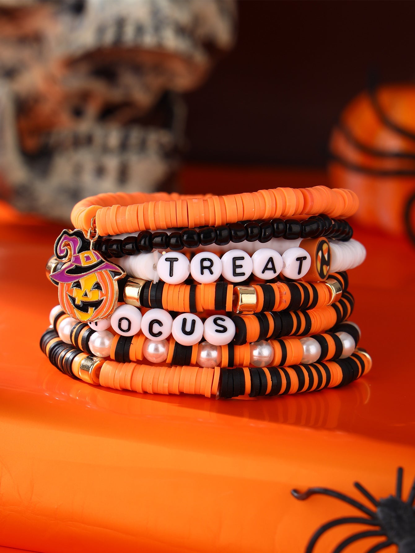 Hocus Halloween Stretchy Bracelet Set