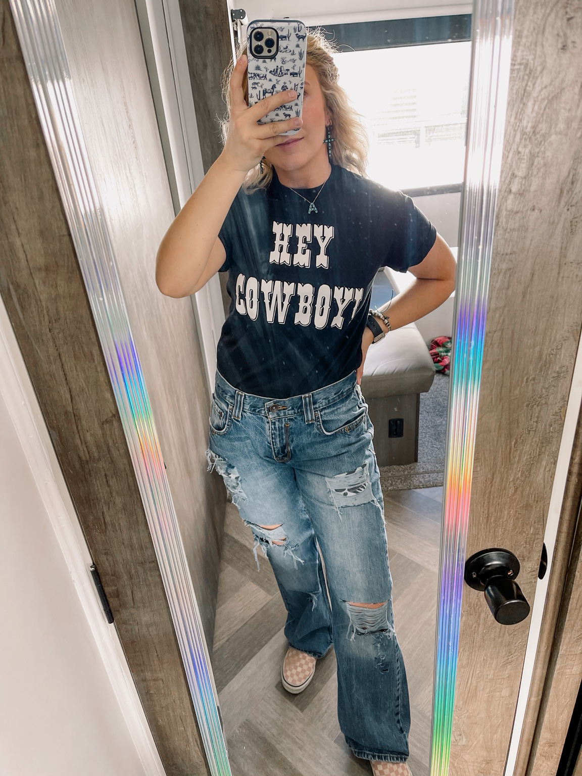 Hey Cowboy Western Graphic Tee
