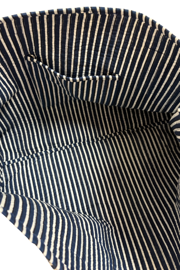 SC - ETA 6/29 - Isla Navy Blue Floral Tote Bag
