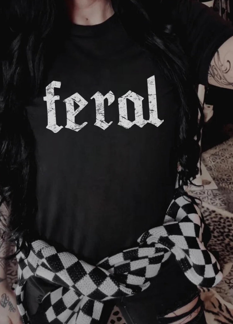 Feral Gothic Graphic Tee