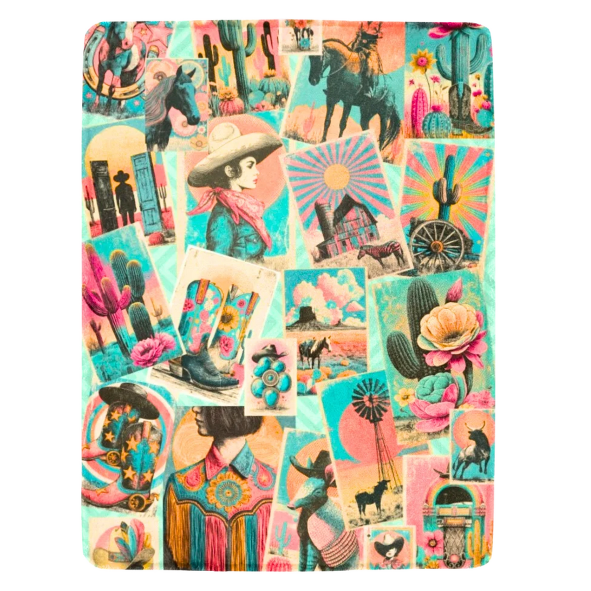 Baha Ranch Honky Tonk Kitsch Ranch Life Blanket Ultra-Soft Micro Fleece Blanket 40" x  50" Made in America