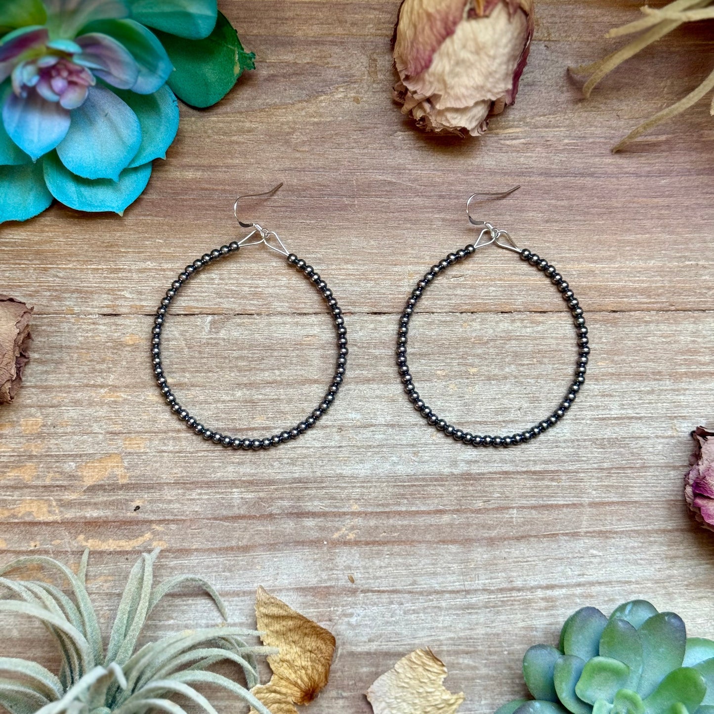 Hoop 3mm Sterling Silver Pearls