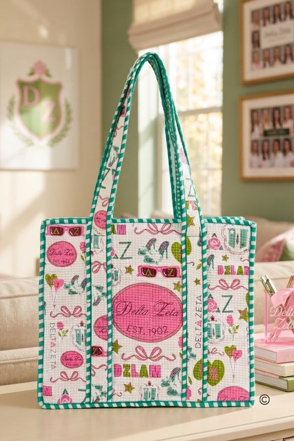 SC - ETA 6/12 - Delta Zeta Sorority Tote Bag