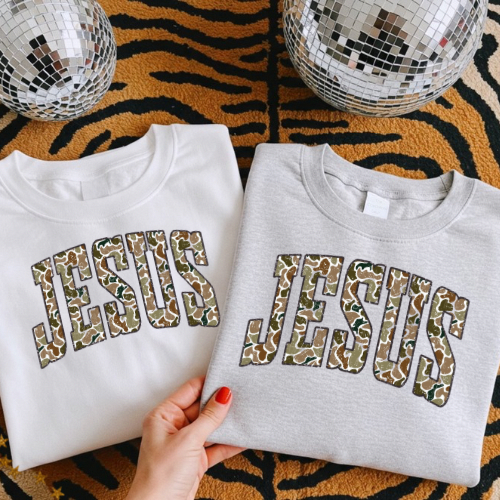 Camo Jesus sublimation T-shirt