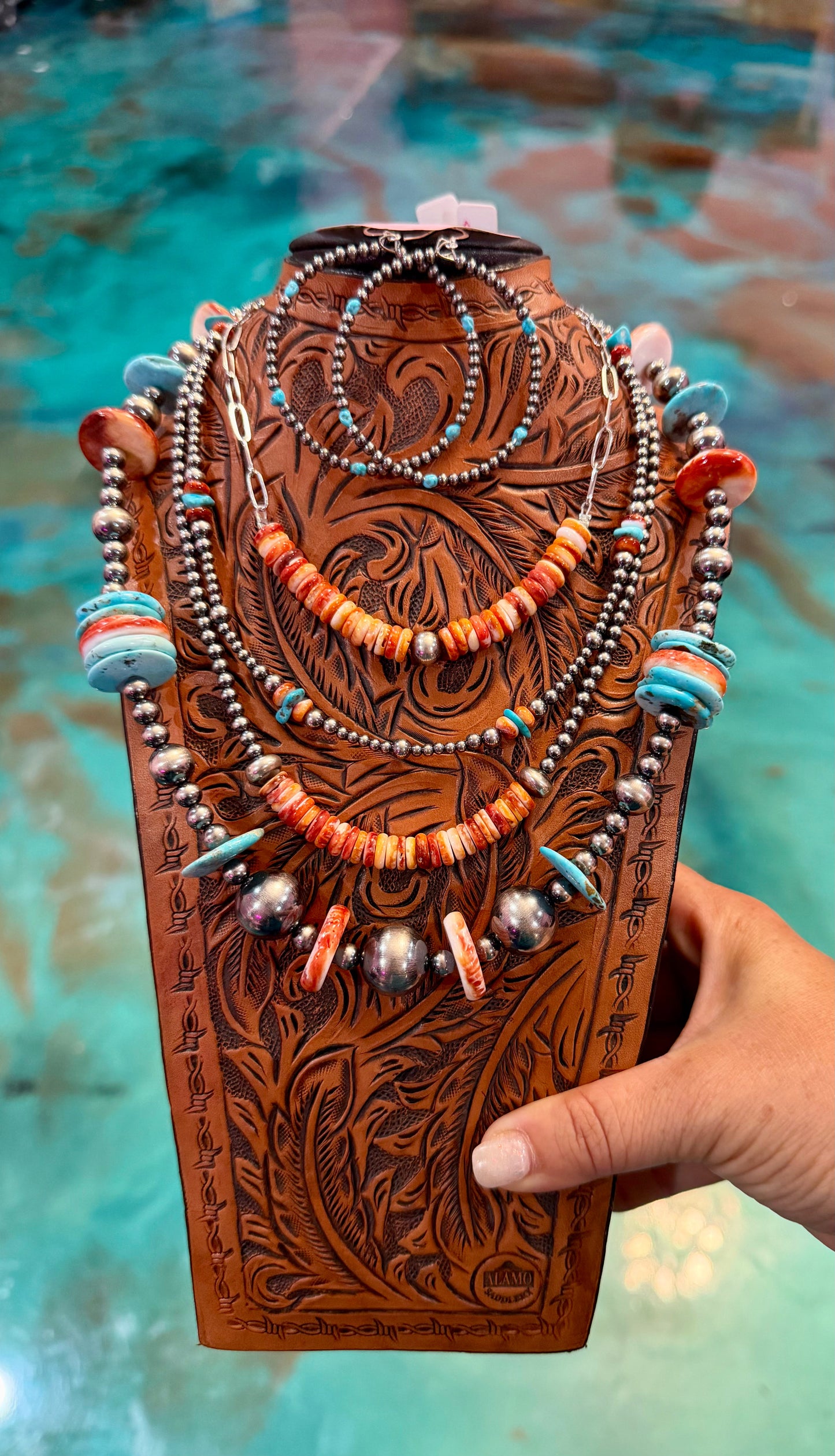 Jaci Collection – Spiny Oyster & Sleeping Beauty Turquoise