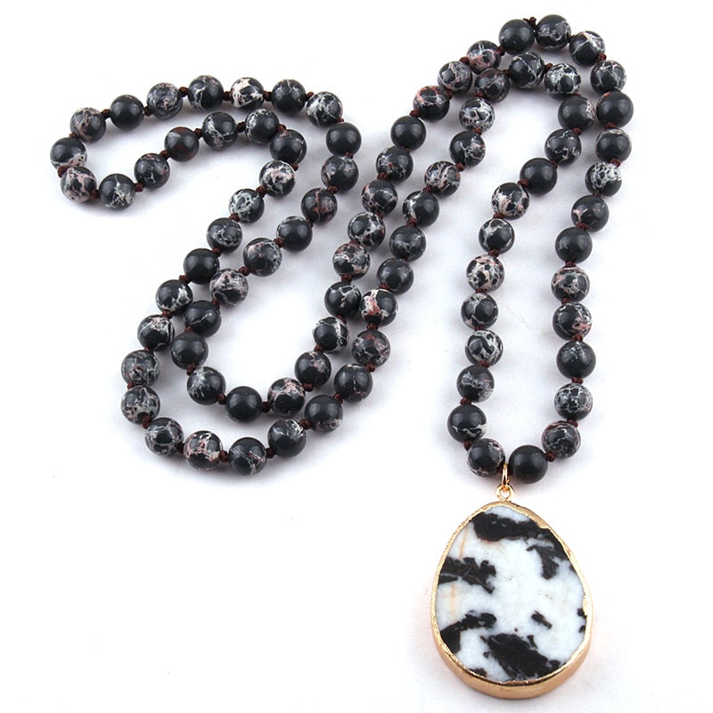 Black and White Statement Necklace