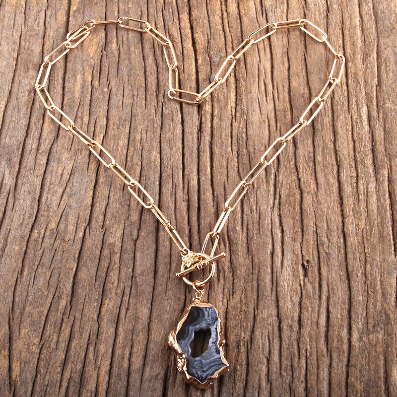 Gold Chain Bam Statement Necklace