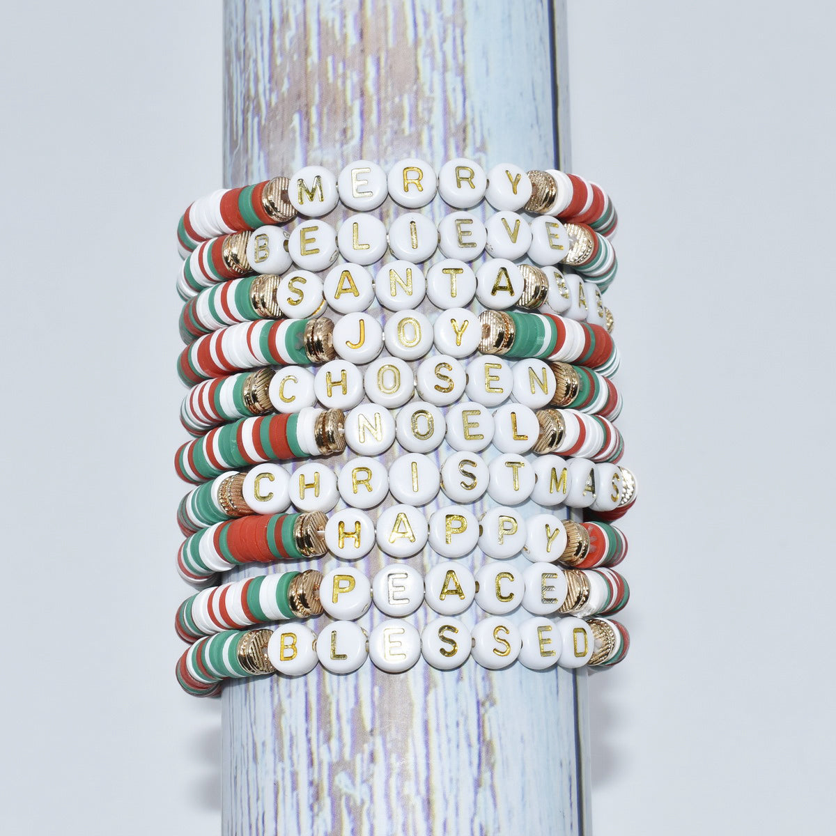CHRISTMAS STRETCHY BRACELETS