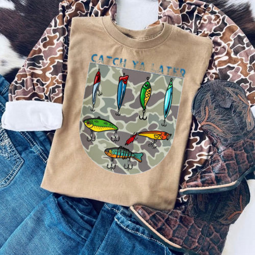 Catch ya later design men’s/boys sublimation T-shirt