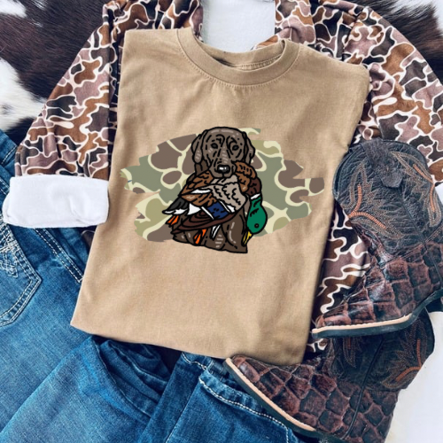 Lab and duck design men’s/boys sublimation T-shirt