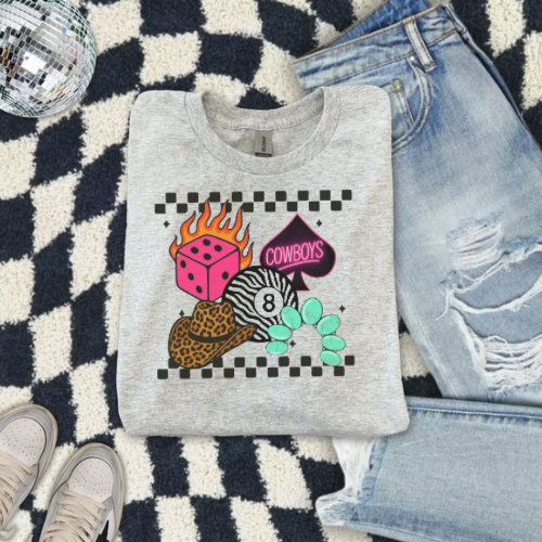 Disco Cowgirl sublimation T-shirt