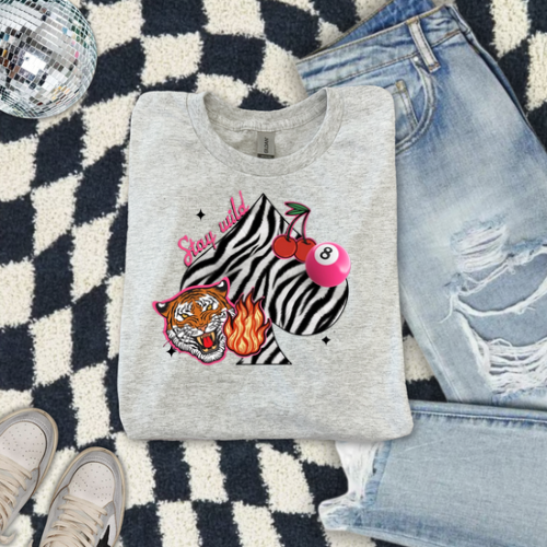 Stay wild sublimation T-shirt