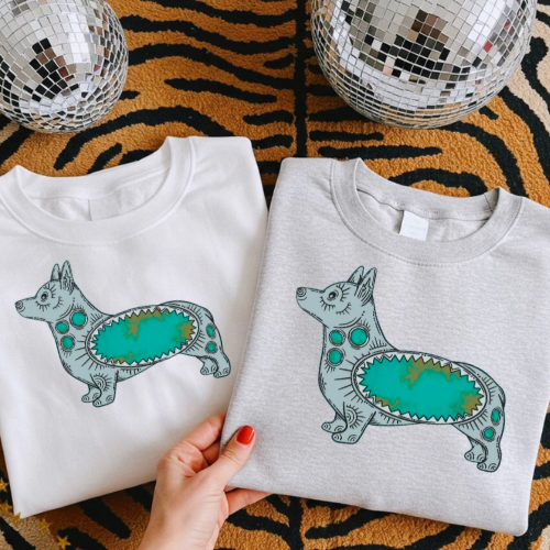 Corgi dog sublimation T-shirt