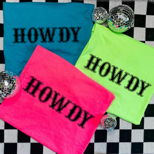 Howdy neon sublimation T-shirt