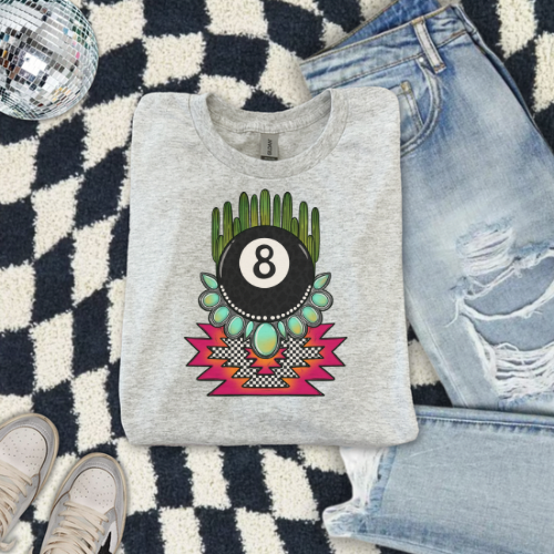 Neon 8 ball sublimation T-shirt