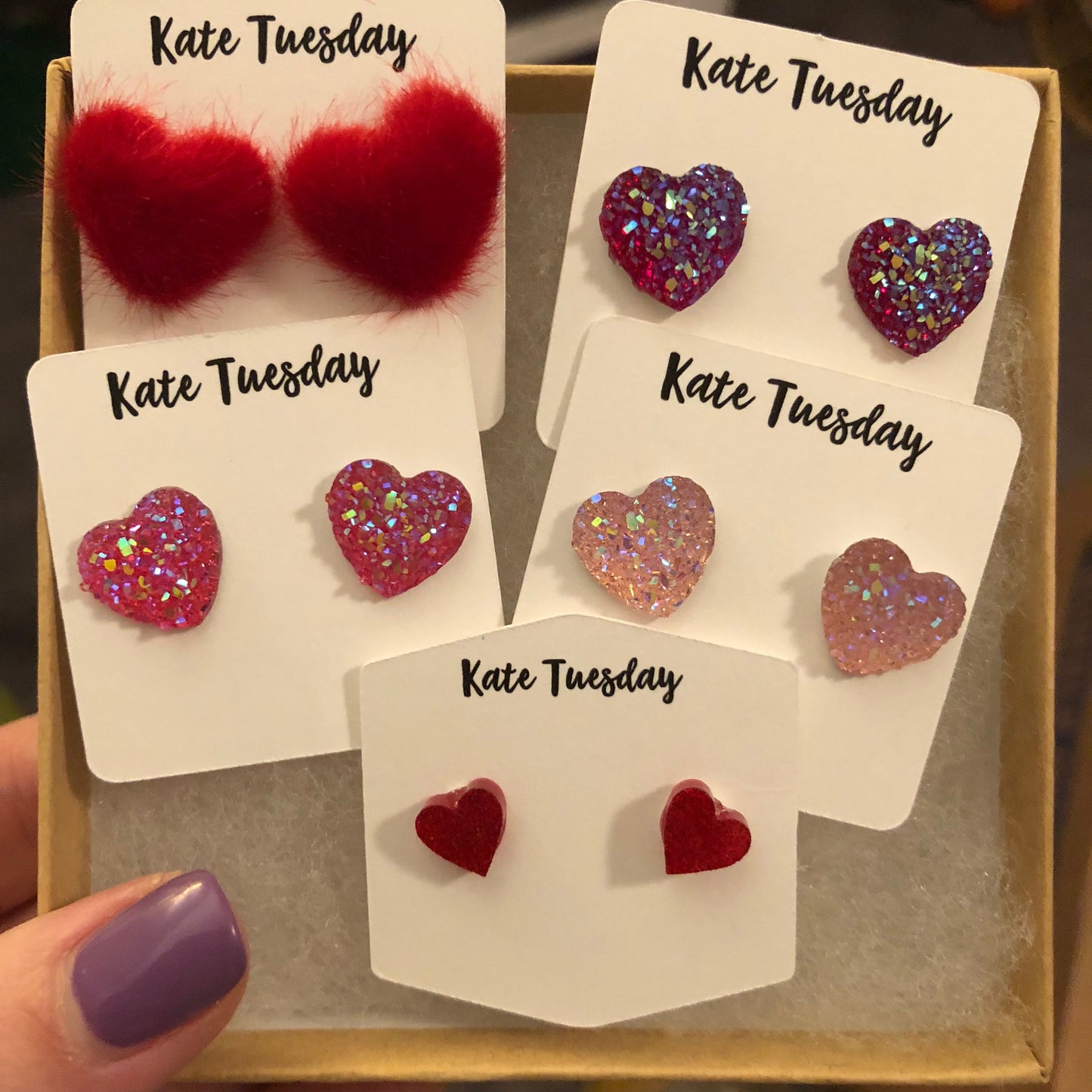 Most Popular Valentines Day Heart Earring Box