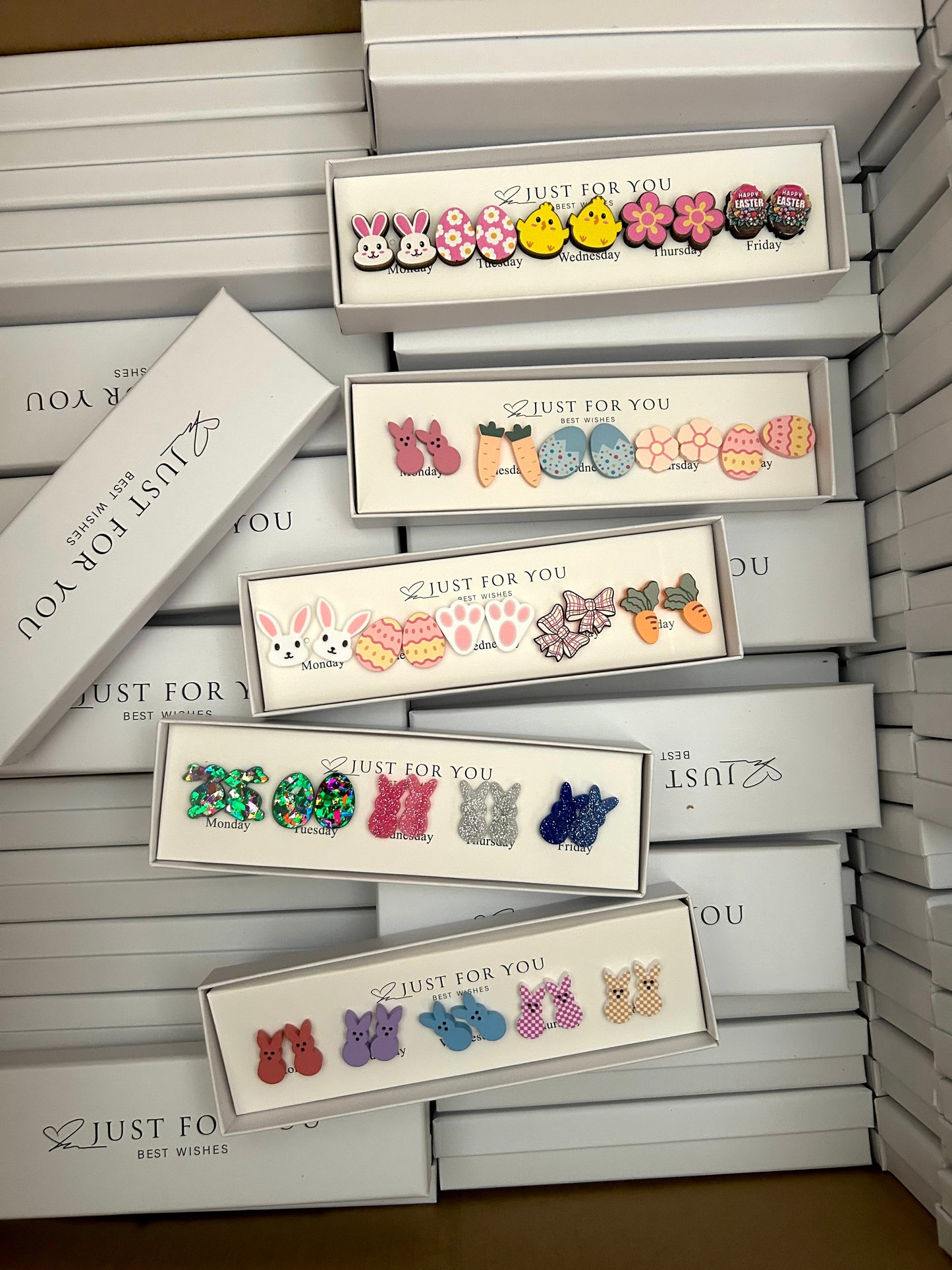 🌸Boxes of Easter Earrings