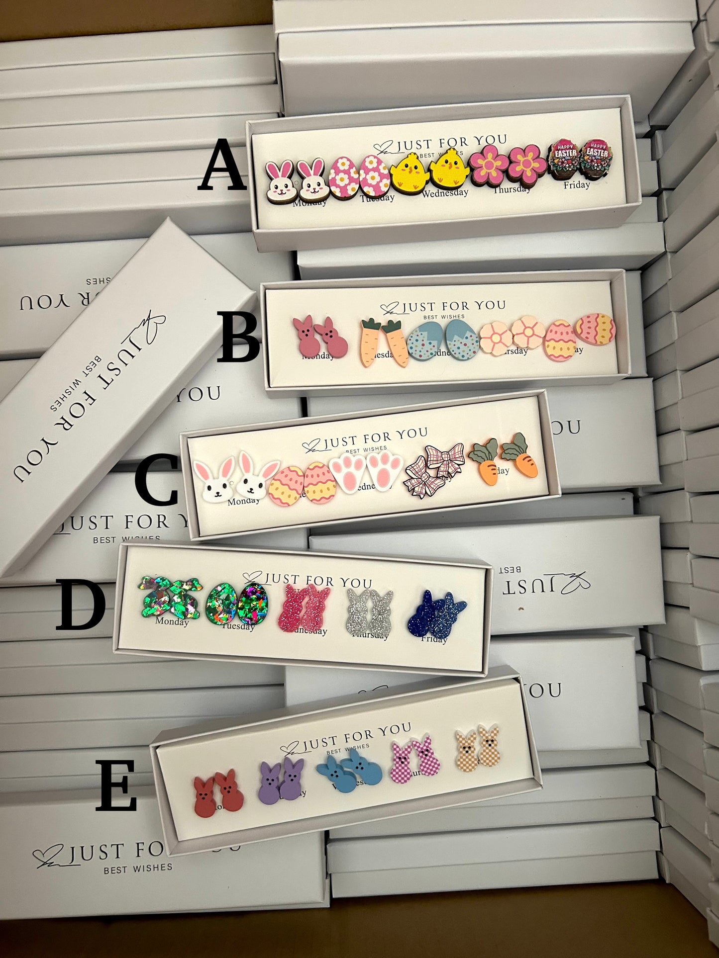 🌸Boxes of Easter Earrings