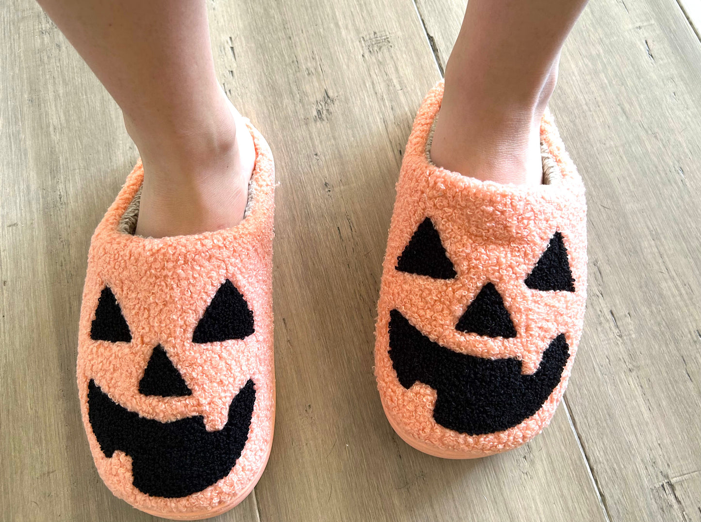 Halloween Jack O Lantern Slippers PRE ORDER