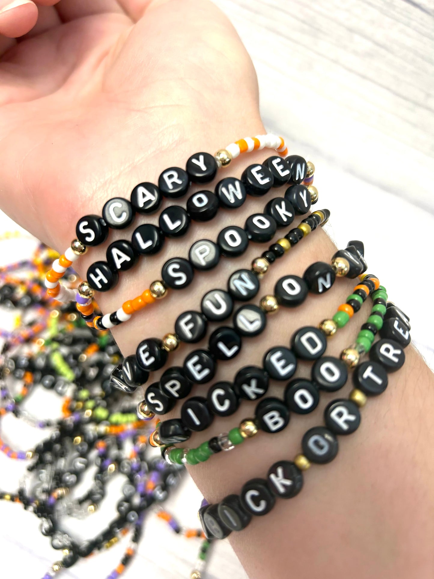 Mix Halloween Stretchy Bracelets