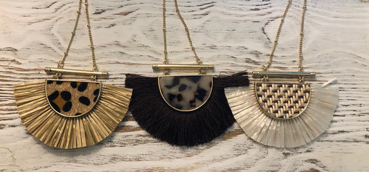 Rafia Jungle Necklaces