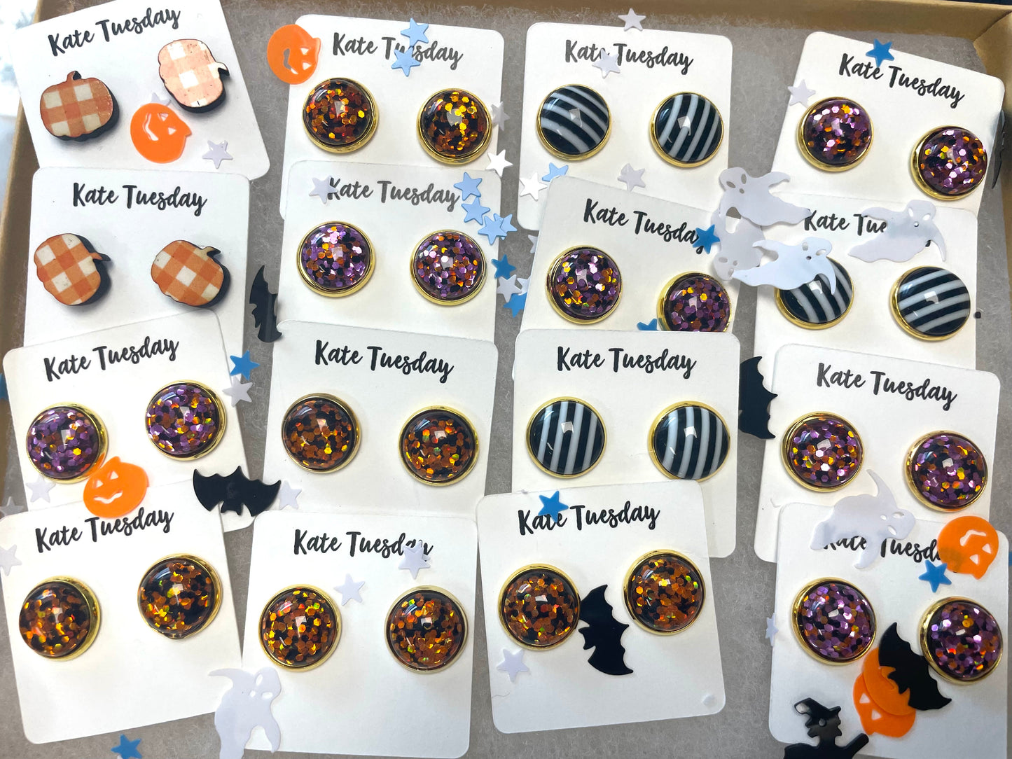 Halloween Glitter Earrings Box